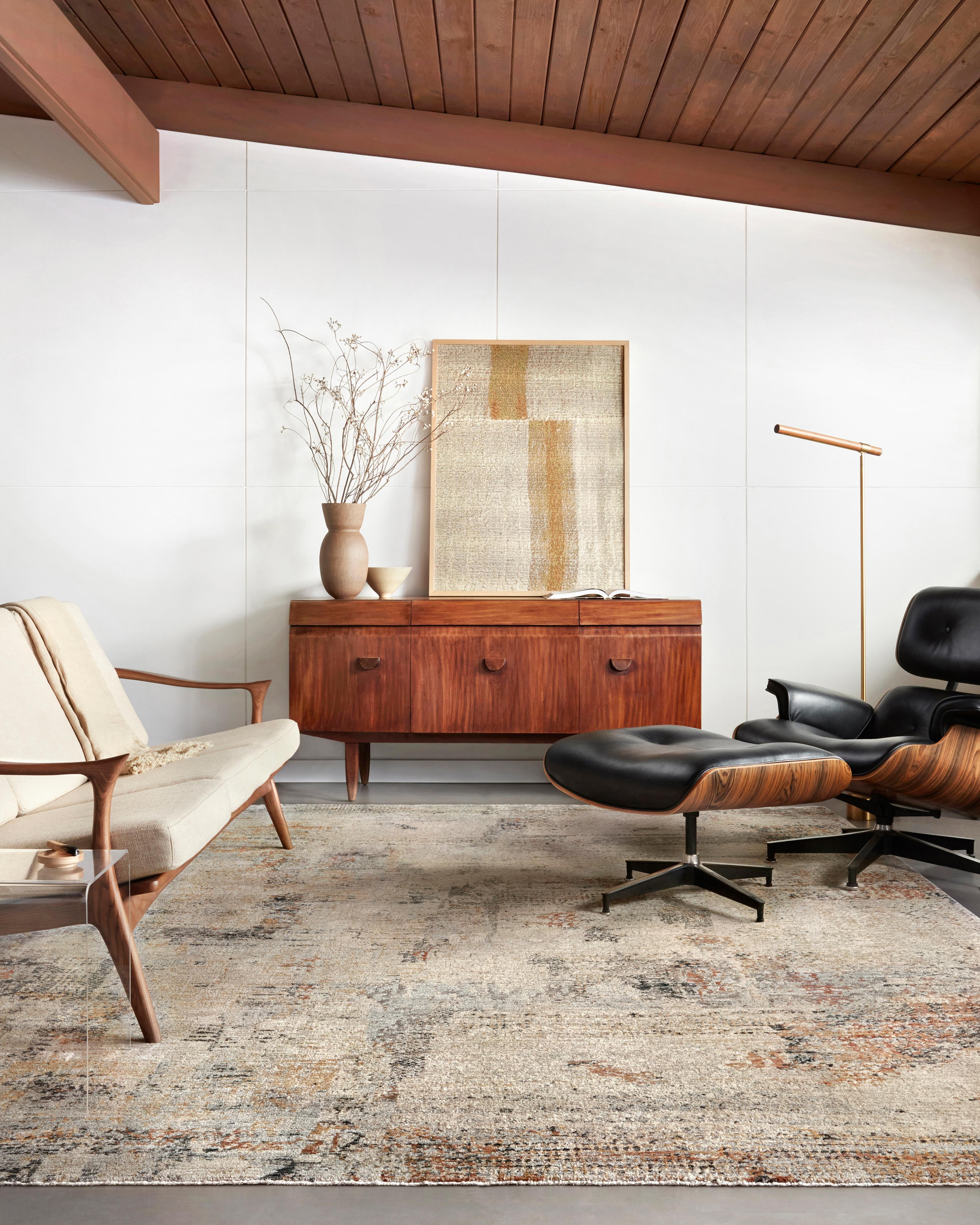 Loloi Axel Collection AXE-06 Sand / Multi, Abstract Area Rug 7'-10" x 10'-2"