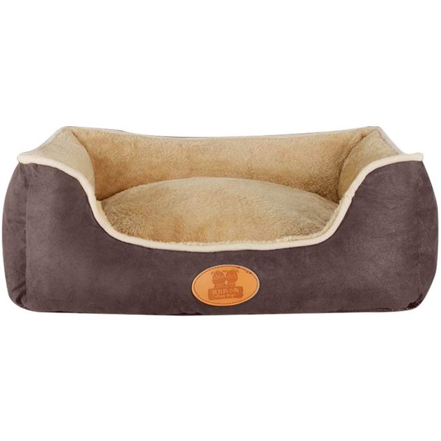 Pet Nest Sofa, Warm in Winter, Removable and Washable, Machine Washable, Suitable for Small, Medium, Large Pets, Pet Supplies to Keep Warm (Color : Brown, Size : XL)