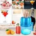 thumbnail image 4 of Hand Crank Ice Crusher, Household Mini Portable Ice Shaver with Stainless Steel Blade Manual Ice Crusher for Snow Cone, Slush, Shaved IceBlue, 4 of 5
