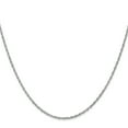 thumbnail image 3 of 14k White Gold 24 Inch 1.3mm Heavy Baby Rope Chain Necklace Pendant Charm, 3 of 9