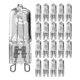 thumbnail image 1 of G9 Halogen Bulbs Dimmable 18W-60W 20-Pack Transparent Light Bulbs for Ceiling Fixtures, 1 of 5