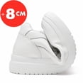 thumbnail image 3 of Zapatillas de deporte con elevación para hombre, zapatos con elevador, plantilla con aumento de altura de 8cm, zapatos más altos blancos y negros, moda de ocio, deportes de talla grande 36-44, 3 of 5