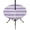 Purple, variant on Round Outdoor Tablecloth with Umbrella Hole and Zipper, Sage Green Striped Fitted Table Cover with Elastic Edge for 55-60 Inch, Farmhouse Vintage Stripes Waterproof Patio Tablecoths for Picnic