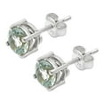 thumbnail image 6 of Prasiolite (Green Amethyst) Stud 925 Sterling Silver Earrings Jewelry DGE1072_A E-1017, 6 of 6