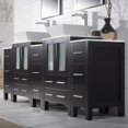 thumbnail image 2 of Sydney 84" w/ Vessel Sink and Triple Side Cabinets (Espresso), 2 of 9