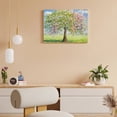 thumbnail image 2 of Colorful Tree of Life Canvas Wall Art, Textured Palette Knife Abstract Nature Painting for Home Decor, Framed & Ready to Hang for Living Room Bedroom Bathroom, 2 of 7