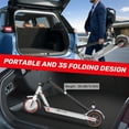 thumbnail image 6 of 350W Electric Scooter, 19Mph Speed & Up to 21 Miles Range, 8.5"Anti-skid solid tyre, Foldable Commuting E-Scooter for Adults, APP Control, Double Braking System Red, 6 of 8