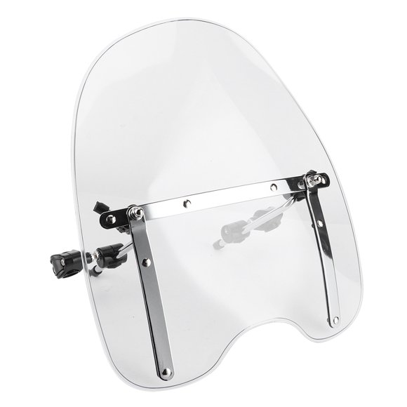Parabrisas universal para motocicleta, de 22 a 25 mm, apto para montaje en manillar de Honda, transparente