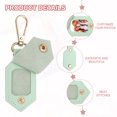 thumbnail image 4 of 2pcs Custom Leather Photo Keychain Personalized Picture Key Chain, Grass Green, 4 of 7