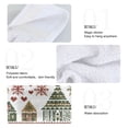 thumbnail image 2 of Yayeee Kitchen Hanging Hand Towels Set of 2 with Loop Bathroom Absorbent Tie Towel, Green Nordic Christmas House, 2 of 7