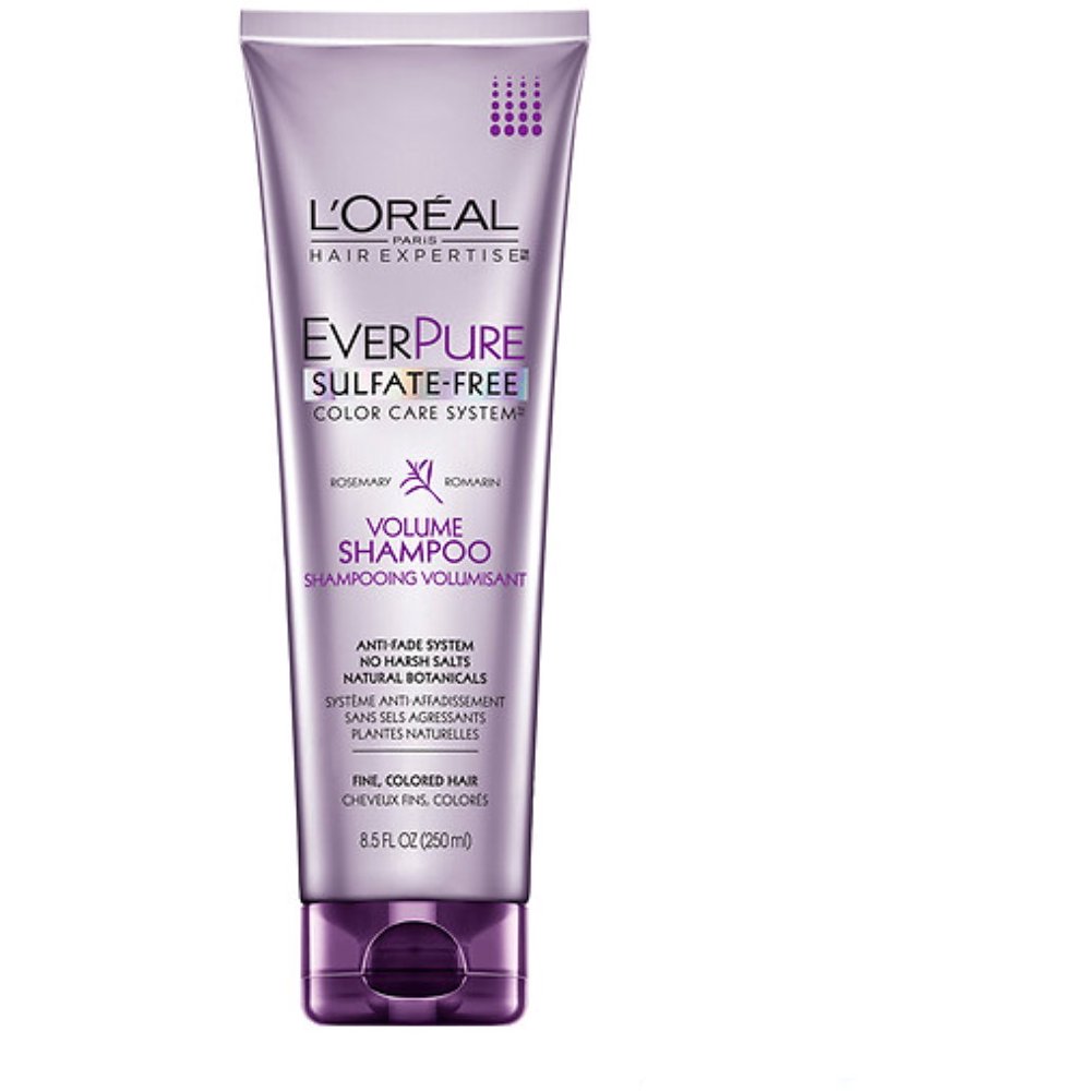 4 Pack L'Oreal Hair Expertise EverPure Volume Shampoo, Rosemary