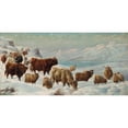 thumbnail image 3 of Charles Jones 14x9 Black Modern Framed Museum Art Print Titled - Winter in the Highlands (1871), 3 of 5