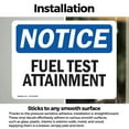 thumbnail image 2 of (2 Pack) Fuel Test Attainment OSHA Notice Sign 18 Inch X 12 Inch Vinyl Label Decal Sticker Weather Resistant, UV Protected for Workplace, Business, and Construction Site, Made in the, 2 of 6