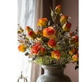 thumbnail image 5 of Faux Artificial Flower Dry Rose Stem Champagne or Orange 23" Tall, 5 of 9