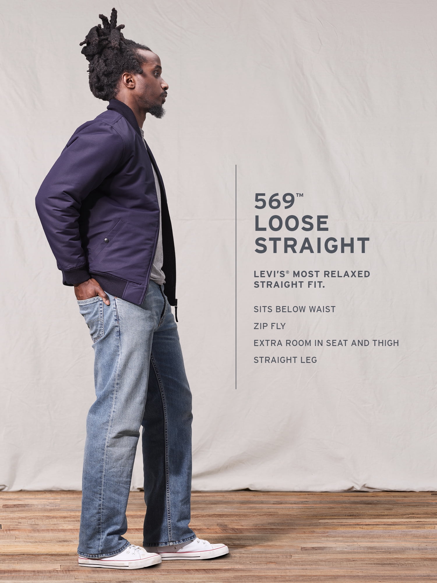 men's levi's 569 loose fit jeans
