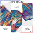 thumbnail image 4 of Boy's Pajama Pants Boys' Long Sleep Pants Children's Pajama Pants Loose Fitting Pajama Pants are Convenient to Put on and Take off S Colored Waves, 4 of 9