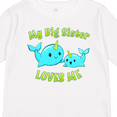 thumbnail image 4 of Inktastic My Sister loves me- cute narwhal Boys or Girls Long Sleeve Toddler T-Shirt, 4 of 5