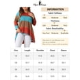 thumbnail image 6 of Unique Bargains Women' Plus Tie Dye High Low Tunic Tops Tee Shirts 2X Orange, 6 of 6