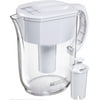 Brita Large 10 Cup Water Filter Pitcher with 1 Standard Filter, BPA Free Everyday, White