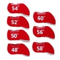 thumbnail image 4 of tredstone 7 Pièces Club de Golf Fer Putter Couvre-Tête Protecteur Ensemble Rouge, 4 of 5
