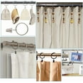 thumbnail image 5 of 40Pcs Silver Curtain Ring Clips Metal Drapery Rings 1.5 Inch Metal Circle Hanging Hook Iron Fits up to 1.1 Inch Rod Holder Accessories for Sliding Window Pinch Pleated Drapes Curtains Rods, 5 of 5