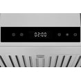 thumbnail image 4 of Hauslane 36" Island Range Hood 800 CFM Convertible Stainless Steel Kitchen Vent Hood with, Power Control Technology, Remote & Dual Control Panels, Auto Shut-Off, LED Lights, 10.5-ft Ceiling Adaptable, 4 of 5