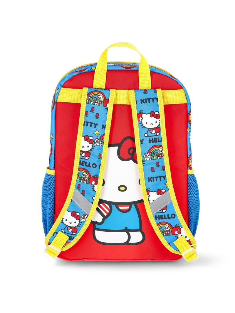 Hello Kitty Girls 17" Summer Day Backpack, Lunch Box, and Headphones Set, 3-Piece, Red Hello Kitty Girls 17" Summer Day Backpack, Lunch Box, and Headphones Set, 3-Piece, Red