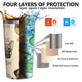 thumbnail image 3 of Dog Mom 10oz Tumblers Stainless Steel Tumbler with Lid and Straw,Vacuum Insulated Double Wall Travel Tumbler Cups with Cleaning Brush for Coffee, Tea, 3 of 4