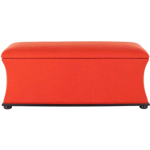 Safavieh Aroura Transitional Glam Flip Top Upholstered Storage Bench