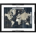 thumbnail image 5 of Art.com Old World Map Blue v2 Art Print by Wild Apple Portfolio, Black Frame Wall Art, 21" x 17", 5 of 5