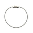 thumbnail image 1 of Color Coated Wire Rope Keychain Key Ring Stainless Steel Keychain Rubber Coated Wire Ring Wire Lock Buckle, 1 of 2