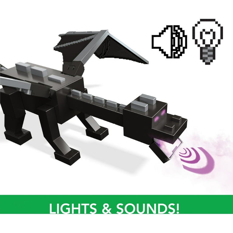 Minecraft Ender Dragon Action Figures Set, Lights, Sounds