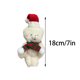 thumbnail image 3 of [oso articulado + bufanda roja y verde de aproximadamente 16 cm de altura] Colgante de muñeco de oso navideño ANGGREK Otros, 3 of 8