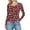 Wine, variant on Sexlip Womens Floral Printed Blouse Long Sleeve Round Neck Design Soft Fabric Relaxed Silhouette for Daily Lounge Green S