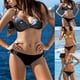 thumbnail image 4 of Traje de Baño Con Sujetador Acolchado de Playa de Color Sólido de Dos Piezas de Bikini Dividido Para Mujer Odeerbi  ODB117618, 4 of 4