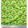 thumbnail image 1 of Soimoi Poly Georgette Fabric Leaves & Floral Printed Fabric 1 Yard 42 Inch Wide, 1 of 3