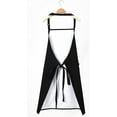 thumbnail image 3 of Waterproof Black Apron for Women and Men, Chef Cooking Kitchen Adjustable Funny Bib Aprons with 4 Pockets, 3 of 6