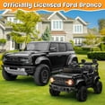 thumbnail image 2 of iYofe Ford Bronco Raptor Electric Ride on Toy Car for Toddler Kids, 12V Battery Powered Ride on Cars w/Remote Control, Bluetooth & Lights, Black, 2 of 7