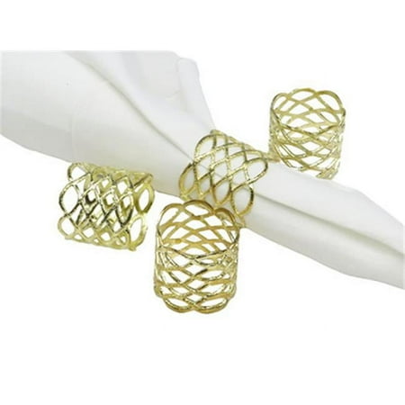 

Gold Napkin Rings - Set of 4