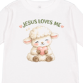 thumbnail image 4 of Inktastic Jesus Loves Me Lamb Boys or Girls Long Sleeve Toddler T-Shirt, 4 of 5