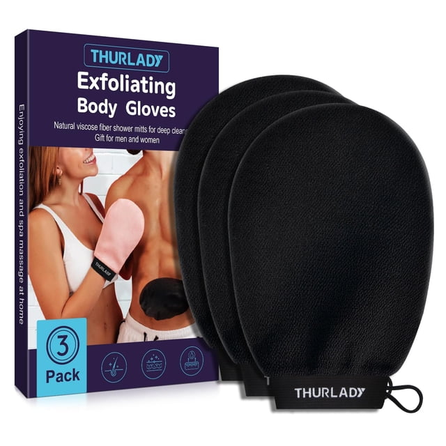 Guante exfoliante profundo coreano THURLADY Mitt, 3 unidades