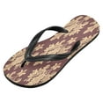 thumbnail image 2 of YAZAOOSummer Flip Flops Creatively Regal Crimson Damask Simple Beach Sandals, 2 of 8