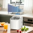 thumbnail image 6 of WAA Ice Maker Countertop,Portable Ice Machine with Self-Cleaning,26.5 lbs/24Hrs,8 Ice Cubes in 6 Mins,Ice Basket and Scoop,Ideal for Home,Kitchen,Bar,Camping,White, 6 of 8