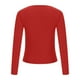 thumbnail image 5 of Tops para mujer Camisas Blusas Elegantes Camisas casuales de manga larga Camiseta suelta con estampado de moda Blusa de manga 3/4 de longitud media Cuello redondo Odeerbi  ODB-5, 5 of 8