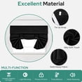 thumbnail image 4 of 100% Blackout French Door Curtains, Privacy Door Curtains for Door Window, 26 X 40 Inch Room Darkening Curtains, Thermal Insulated Door Window Shades for Bedroom, (1 Panel, Light Grey), 4 of 7