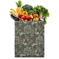 thumbnail image 1 of Bohemian Sketch Style Canvas Shopping Bag – Earthy Rustic Reusable Tote, 1 of 5