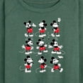 thumbnail image 3 of Mickey & Friends - Mickey Poses Grid - Women's Lightweight French Terry Long Sleeve Shirt, 3 of 5