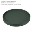 thumbnail image 3 of Unique Bargains 6' Ceramic Round Planter Saucer Flower Pot Drip Tray Coaster, Dark Green 2 Pack, 3 of 5