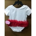 thumbnail image 4 of Infant Girl's Popatu First Christmas Day Tutu Bodysuit, white/ red, Size 6-9, 4 of 6