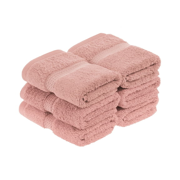 Superior Hymnia Egyptian Cotton Face Towel Set, Tea Rose
